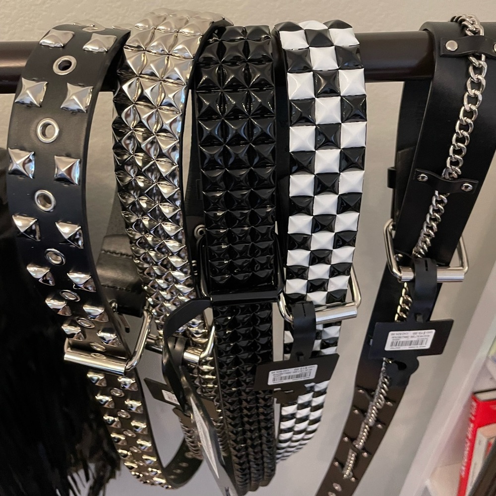 Assorted Studded Buckle Belts